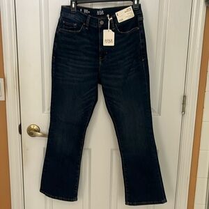A.n.a high rise cropped flare jeans